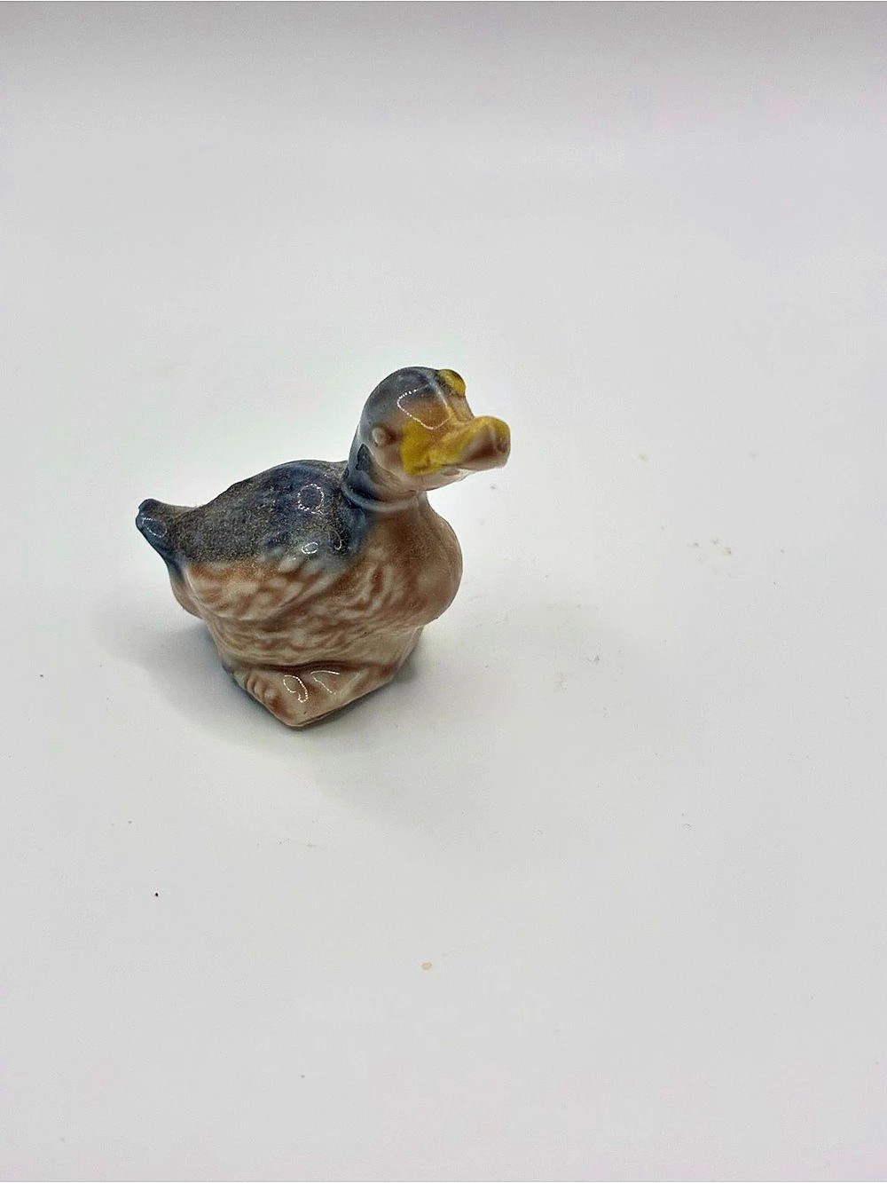 Red Rose Tea Duck Figurine Brown & Yellow